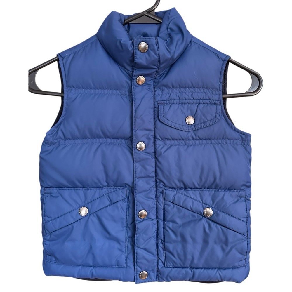 Lands End Toddler Small 4 Blue Down Puffer Vest